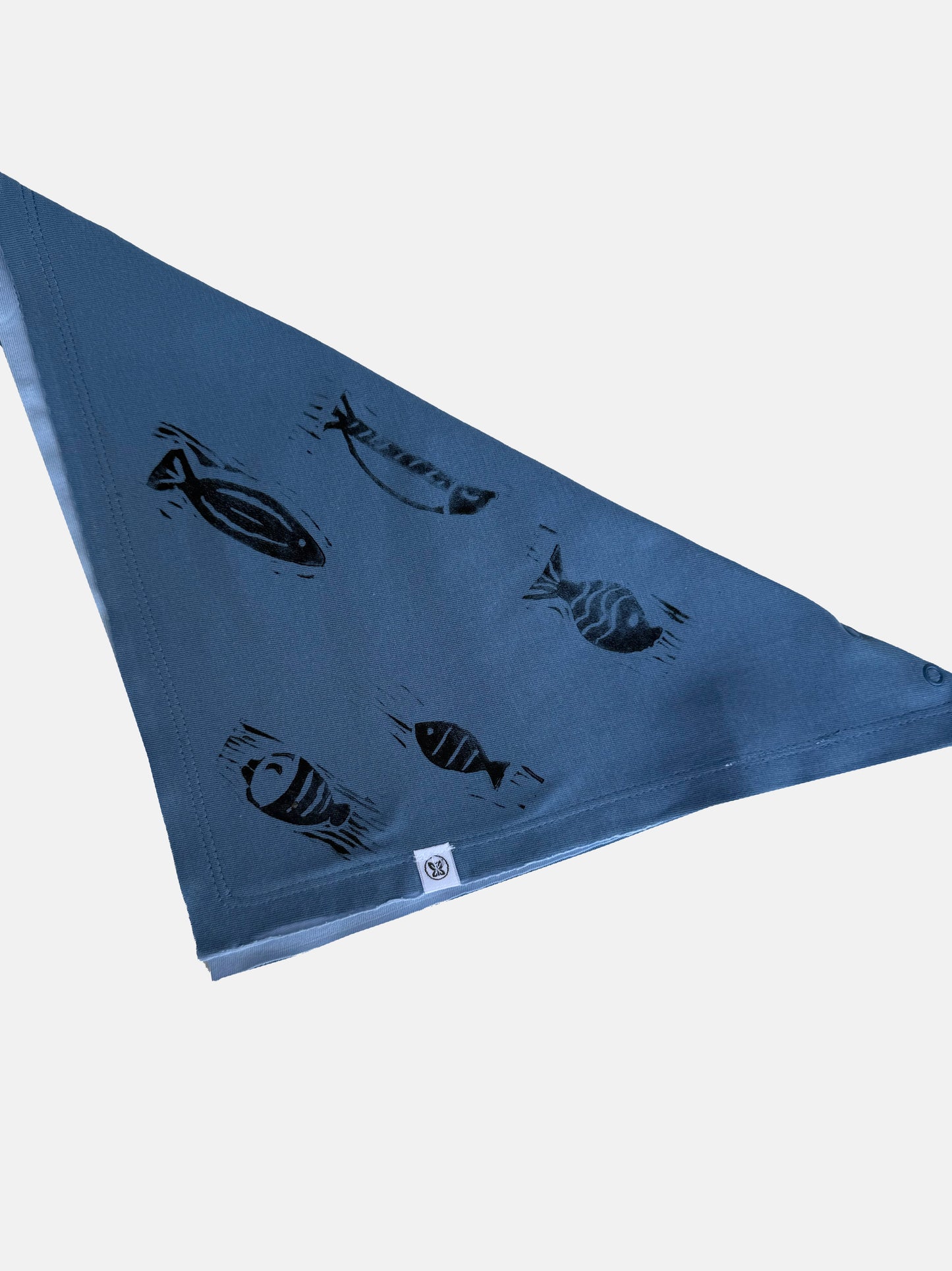 Hand-Stamped Organic Cotton Reversible Bibs