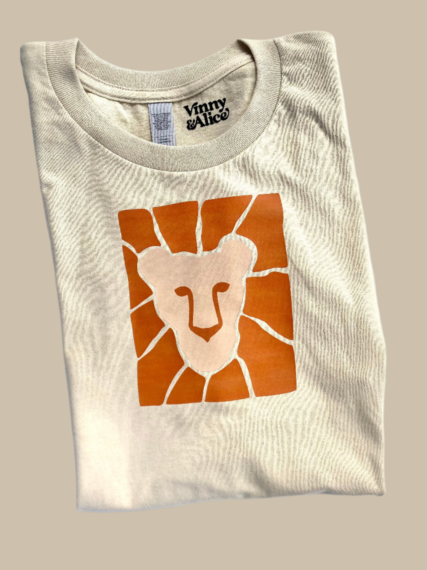 Adult tshirt with lion illustration. Proceeds are donated to benefit NICU facilities and families.