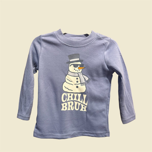 Chill Bruh Snowman Long Sleeve
