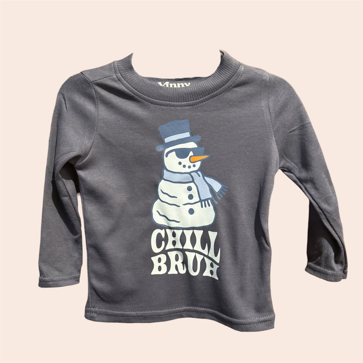 Chill Bruh Snowman Long Sleeve